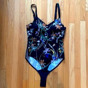 Knix Every Bodysuit Black Floral